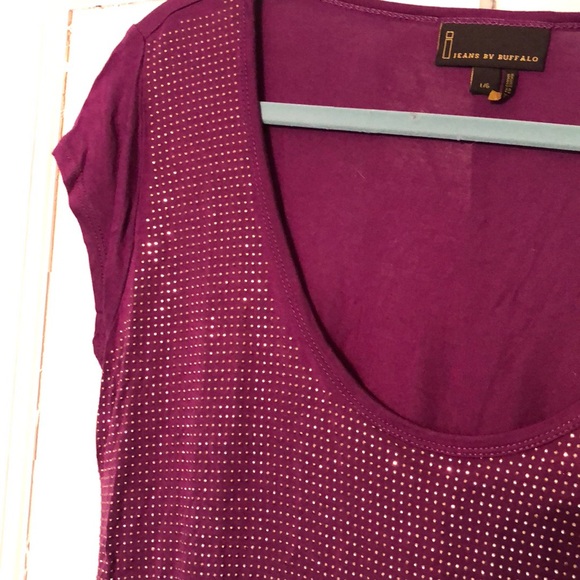 IJeans by Buffalo purple tee size large - Picture 1 of 5